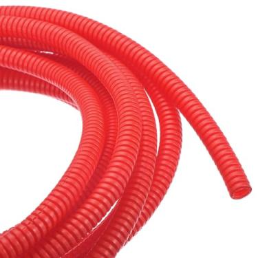 Imagem de DMiotech Tubo dividido de tear de 6 m de 1/4 polegada, protetores de cabo de conduíte flexível para animais de estimação para escritório, casa, jardim, vermelho