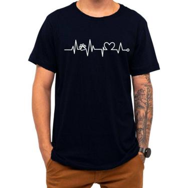 Imagem de Camiseta Pet Love Cachorro Gato Amor Coração Presente Natal