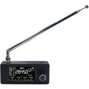 Imagem de Rádio portátil SI4732, mini rádio de bolso bateria de 800 mAh, receptor de transmissão de banda completa LSB USB AM FM 0,5-108 MHz, tela IPS de 4,9 polegadas, para caminhar, acampar, cozinhar e