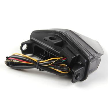 Imagem de Lanterna traseira de LED fumê compatível com Honda CB1000R 2008-2014, CBR600F 2012-2014, CB500F CBR500R 2013-2014, CB500X 2014, acessórios integrados para motocicletas