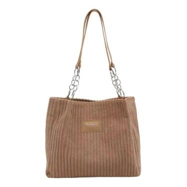 Imagem de Bolsa Saco Feminina Ombro Veludo Estilo Pequena Passeio Lind - Alwy