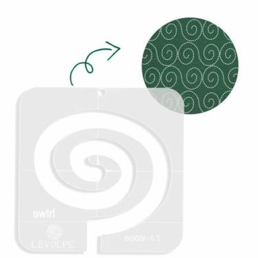 Imagem de Régua Para Quilting Caracol Swirl 14x14cm Patchwork Costura - Levolpe