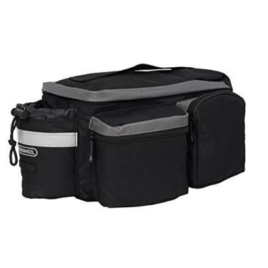 Imagem de Roswheel 14024 Bolsa conversível para bagageiro traseiro de bicicleta com suporte de copo