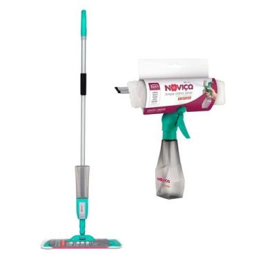 Imagem de Kit Mop Spray Fit E Limpa Vidros Spray Borrifador Mágico Bettanin Novi