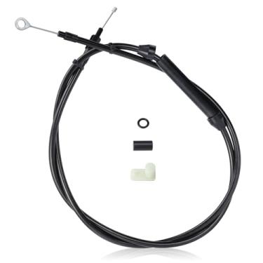 Imagem de Prewired Cabo de embreagem Sportster de 144,8 cm com comprimento de estoque de vinil preto trançado para Harley Sportster XL 1986-2013, modelos Sportster 2004-2025