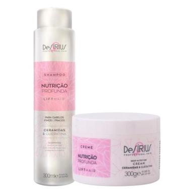 Imagem de Kit DeSírius Shampoo 300ml e Máscara 300g Nutrição Profunda - DESIRIUS