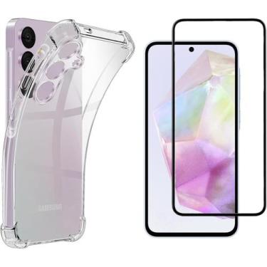 Imagem de Kit Capa Capinha Para Samsung Galaxy A35 Case Air Anti Impacto Transpa