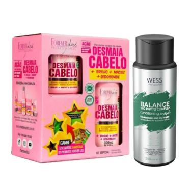 Imagem de Kit Forever Liss Desmaia Cabelo + Wess Balance Cond. 250ml