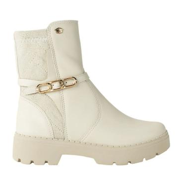 Imagem de Bota Coturno Pink Cats V5292 Infantil Nude confortável