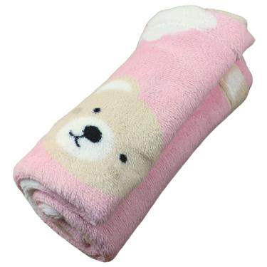 Imagem de Manta Cobertor Soft Bebê 70x90 cm – Infantil, Macia, Aconchegante, Para Carrinho, Berço e Passeio - Naninha