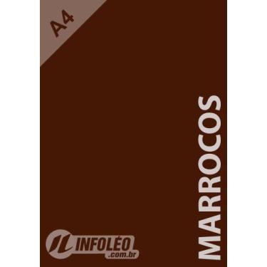Imagem de Papel Color Plus A4 180 gramas Marrocos (Marom Escuro), 10 Folhas