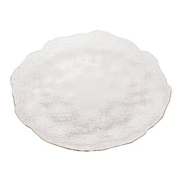 Imagem de WOLFF - Prato para Servir de Cristal Martelado com Borda Dourada Taj 20cm