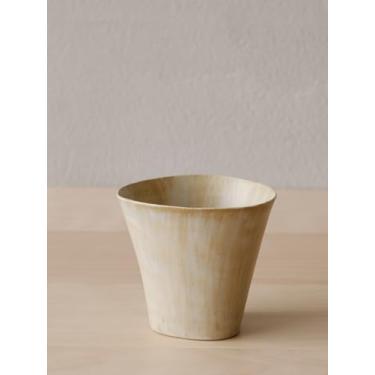 Imagem de WENSHUO Copo de cerâmica para aquecer as mãos, sem alça, xícara de café japonesa Arita-yaki, 180 ml, 1 pacote (coalhada quente, 177 ml)