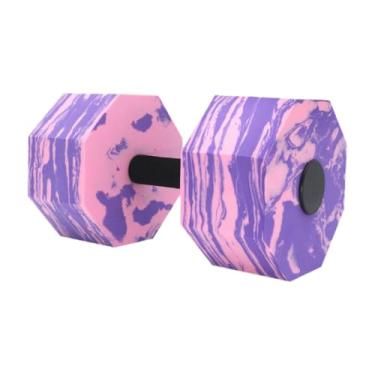 Imagem de oshhni Peso da água para exercícios de piscina Eva exercícios de espuma EVA para água, peso aeróbica, aeróbica aquática, halteres de água para iniciantes, Roxo Rosa