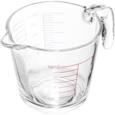 Imagem de Jarra Medidora de Vidro 500ml Lyor Alça com Marcação para Receitas Copo