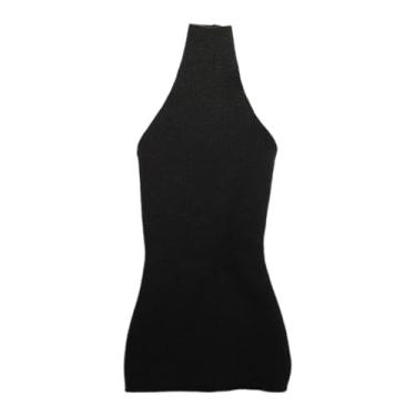 Imagem de MERIGLARE Vestido Bodycon Dress Vestido de verão elegante Casual Cosual Dress Dress Dress Vesti , Preto