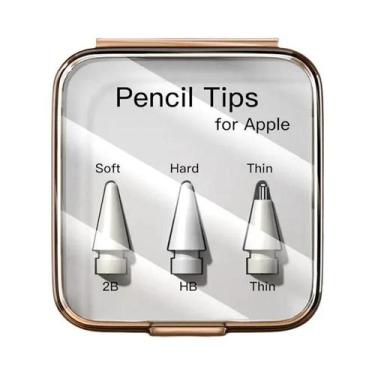 Imagem de Estojo para Apple Pencil (1ª e 2ª Geração) - Soft, Hard e com Nibs 2B,