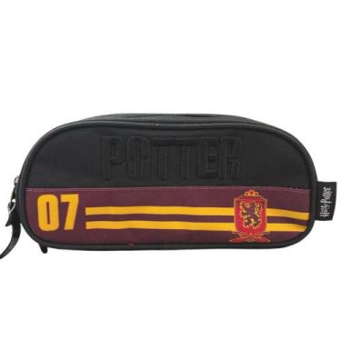 Imagem de Estojo Triplo Escolar Harry Potter 3 Divisórias Licenciado - Luxcel, V