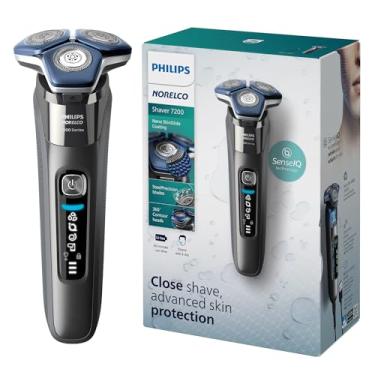 Imagem de Philips Norelco Shaver 7200, barbeador elétrico recarregável a seco e molhado com tecnologia SenseIQ e aparador pop-up, S7887/82