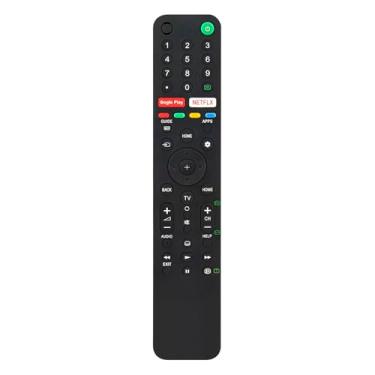 Imagem de AULCMEET RMF-TX500P Novo controle remoto de substituição adequado para Sony LED TV KD55A8H KD55X8000H KD55X8500G KD55X9000H KD55X9500G KD55X9500H KD65A8H KD65X8000H