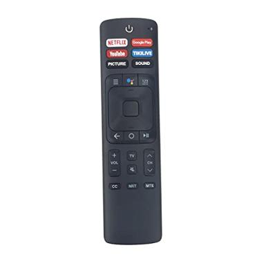 Imagem de Novo controle remoto de substituição de voz ERF3B69 para Smart TV Hisense 4K ULED 58H6550E 65H9E HU55U7AG HU65U7AG HU75M5060UW HU58A6100UW HU65A6125UW HU55A6125UW HU55A6125UW HU55A6125UW 127UW