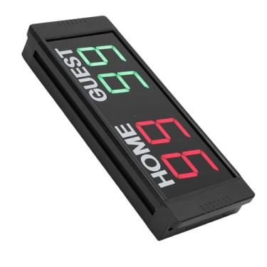 Imagem de Placar eletrônico de basquete, 4 dígitos, vermelho e verde, placar digital de liga de alumínio com controle remoto para jogos esportivos (plugue EUA)