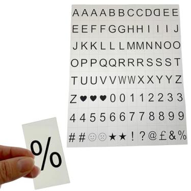 Imagem de Kit De Letras Extra Preta Para Luminária Light Box Cartela De Slides Para Luminária Lightbox Letreiro A4