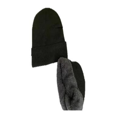 Imagem de Touca Gorro Inverno Frio Lã Forrada Peluciada Preta - MC PRESENTES, Pr