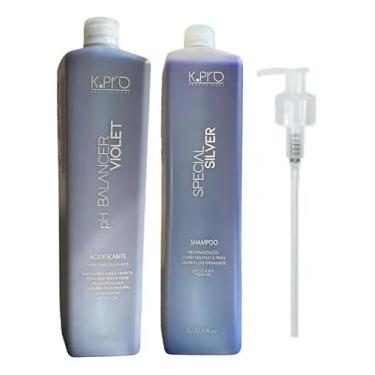 Imagem de Kit Shampoo 1000ml Special Silver + Ph Balancer Violet 1000ml - Kpro