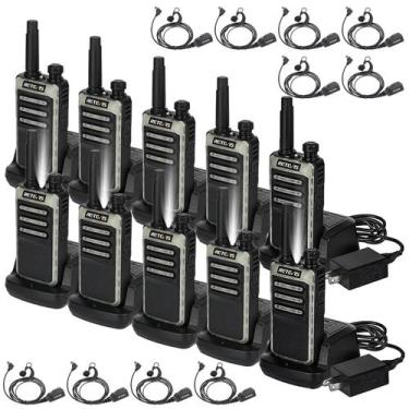 Imagem de Walkie Talkies Retevis RB66 de carregamento rápido com fone de ouvido,