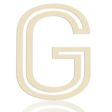 Imagem de She Love Letras De Madeira 12", 1/5" Espessura, Grandes Recortes G Madeira, Alfabeto Inacabado Para Decoração Parede, Artesanato, Pintura Faça Você Mesmo, Festa Aniversário, Berçário, Feriado, Casa