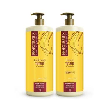 Imagem de Kit Shampoo e Condicionador Bio Extratus Tutano Ceramidas 1 litro Forç