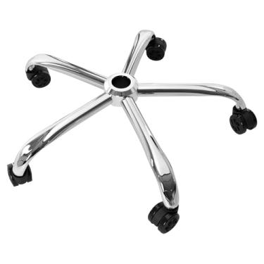 Imagem de Frassie Substituição de base de cadeira de escritório com rodas, base de cadeira de metal resistente de 1134 kg, peça de reposição universal para cadeira de mesa de 71 cm