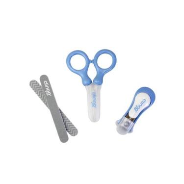Imagem de Kit Cortador De Unha Infantil Clingo, Azul