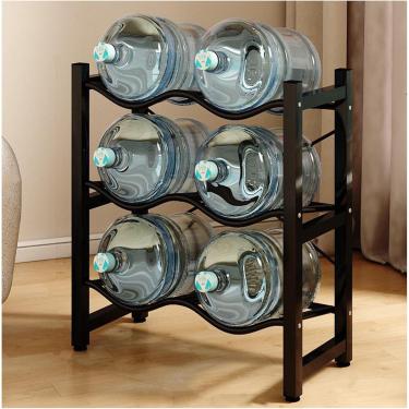 Imagem de Jarro de água 5 galão de garrafa de água, dispensador de água pesada, rack de jarro de água de água para serviço pesado, organização da cozinha de prateleira de armazenamento de água, para e
