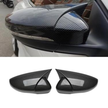 Imagem de Capa de proteção traseira para carro compatível com Sagitar 2012-2018 Kit de carroceria de acabamento de capa de espelho lateral acessórios de carro (aparência de carbono)