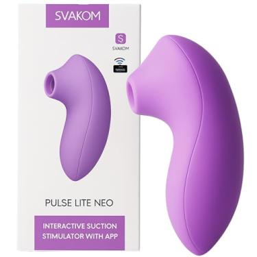 Imagem de Pulse Lite Neo Sugador de Clitóris com 5 Modos Sucção e Intensidade Via App Controle em Qualquer Lugar do Mundo em Silicone Suave e Aveludado Recarregável Via USB Resistente a Água Vibrador Feminino Brinquedos Sexuais