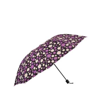 Imagem de Sombrinha Automática Flores Roxa N226244-8 - Quanhe