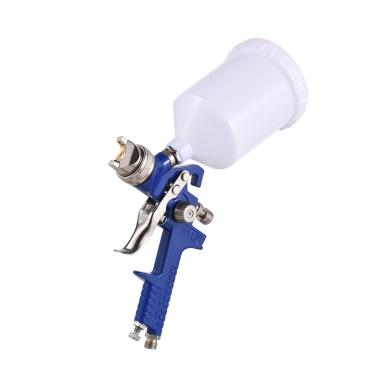 Imagem de Conjunto de Pistola de Pintura de Design Ergonômico Com 3 Bicos e Frasco de Spray de Nylon de 600ml para Carro, Móveis, Parede, Madeira e Outros (Azul)