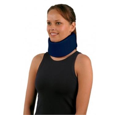 Imagem de Colar Cervical De Espuma Leve Mercur Azul Tamanho M 1 Unidade