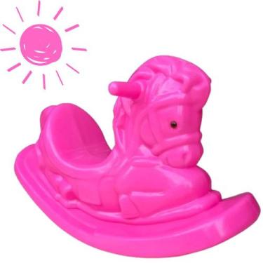 Imagem de Cavalinho de Balanço , Gangorra Infantil BE PLACE KIDS, Rosa