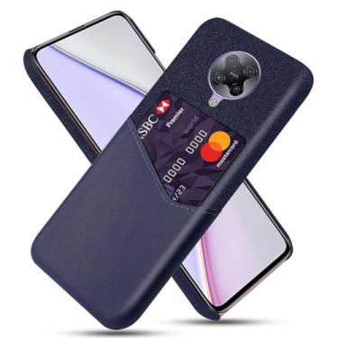 Imagem de Capa para Xiaomi Redmi K30 ULTRA,Tela e tampa de couro PU,Antideslizante,360°cobertura completa à prova de choque com 1 slot de cartão atrás,Prevenção de queda-Blue