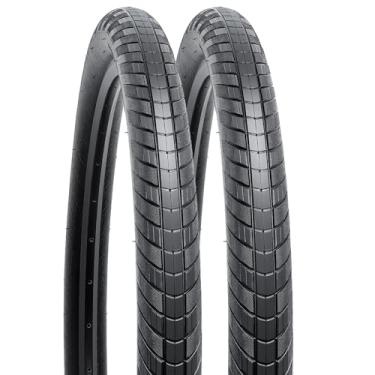 Imagem de YUNSCM 2 peças de pneus de bicicleta de estrada de 73.7 cm 29 x 2,40/60-622 e 73.7 cm tubos de bicicleta resistentes válvula Schrader com 2 tiras de aro compatível com 29 x 2,35 29 x 2,40 pneus de