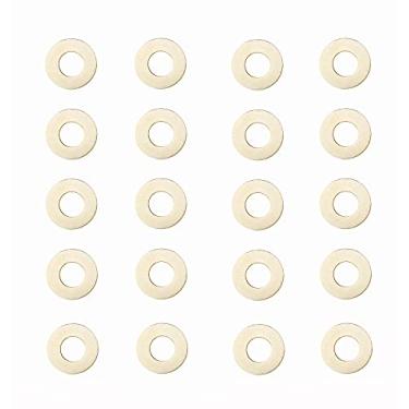 Imagem de HAISDA 20 peças de canivete de bolso EDC Junta de arruela de latão para Mini Adamas 273, arruelas de pino pivô de substituição de junta de calço de meson, facas dobráveis, rolamento de anel de