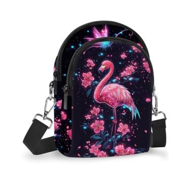 Imagem de Yrebyou Bolsa para celular pequena bolsa transversal feminina alça de ombro carteira casual viagem com alça ajustável, Vermelho, Tendência