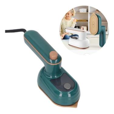 Imagem de Mini Ferro Elétrico Portátil Verde E Branco 50ml 130c - altomex, Verde
