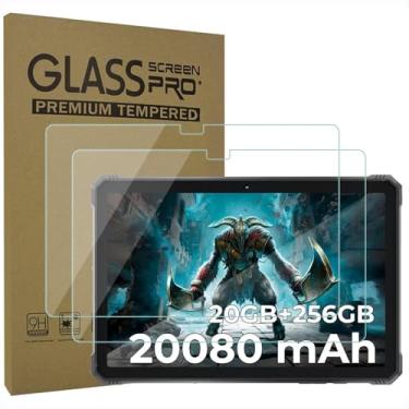 Imagem de AKNICI Pacote com 2 películas protetoras de tela de vidro temperado para tablet HOTWAV R9 Pro 2025 de 11 polegadas, transparência ultratransparente, antirarranhões, dureza 9H