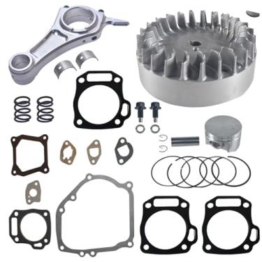 Imagem de Biela de alumínio de tarugo de 8,5 cm e volante de 10 krpm com mola de válvula de 11,8 kg e kit de pistão de topo plano de 70 mm para carrinho de kart de motor não Hemi Predator 212cc