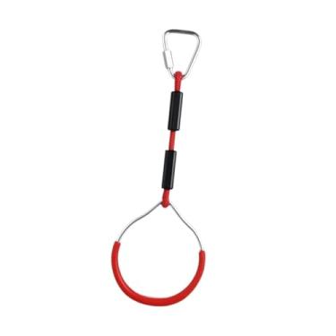 Imagem de predolo Argolas de treinamento de força, anel de puxar para meninos e meninas, anel de ginástica para exercícios, Vermelho