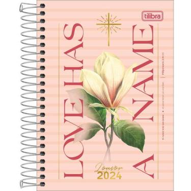 Imagem de Agenda 2024 TILIBRA Bíblica Espiral Diária Louvor 12,9X18,7cm M5,  FLO